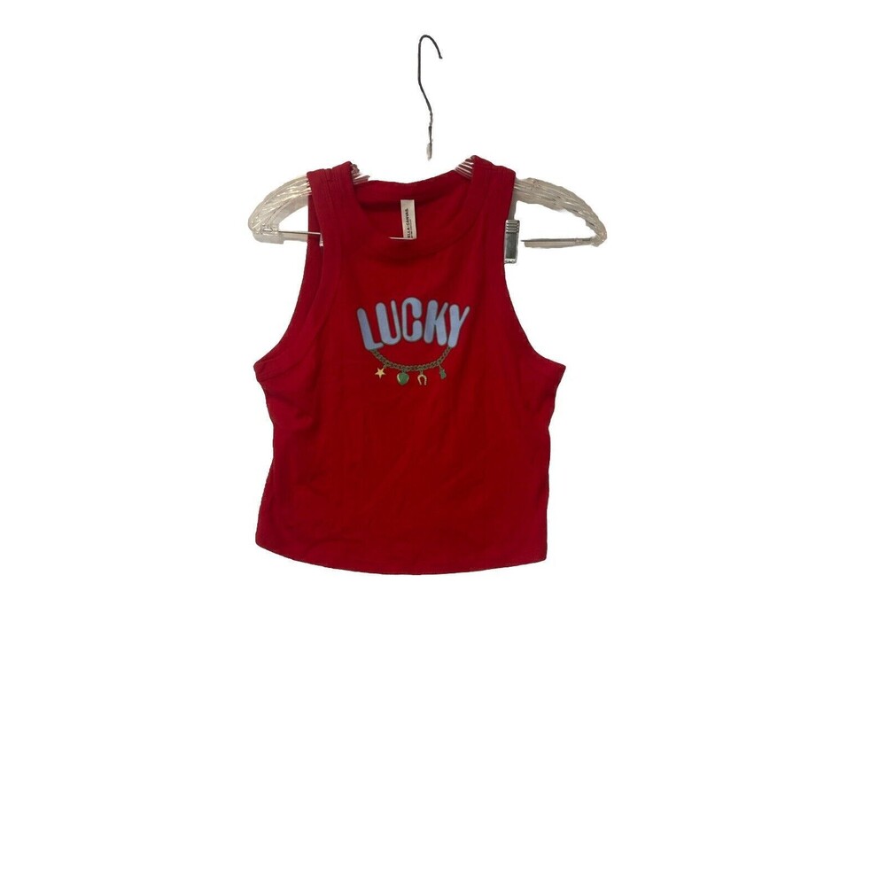 Bella Canvas Graphic Crop Tank Top Size Medium NWT